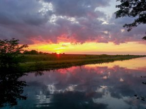 Everglades sunset, Miami Airboat rides